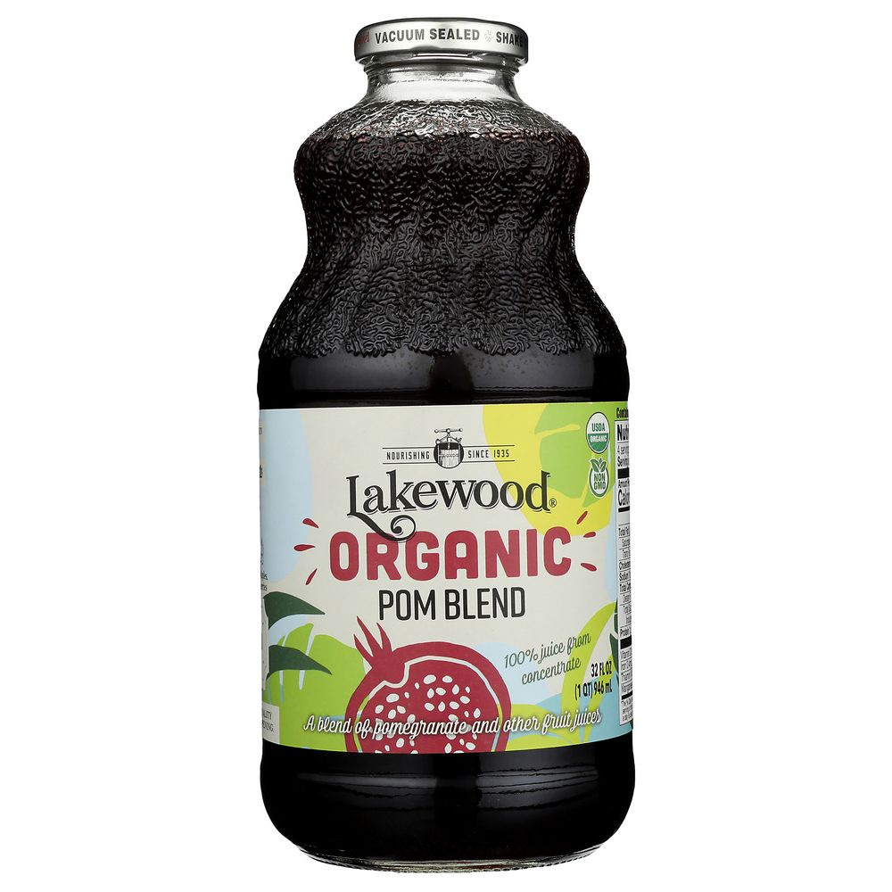 LAKEWOOD: Organic Pure Fruit Pomegranate Juice 32 oz
