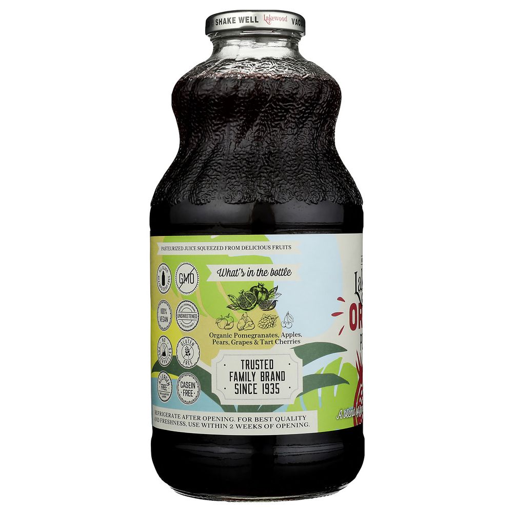 LAKEWOOD: Organic Pure Fruit Pomegranate Juice 32 oz