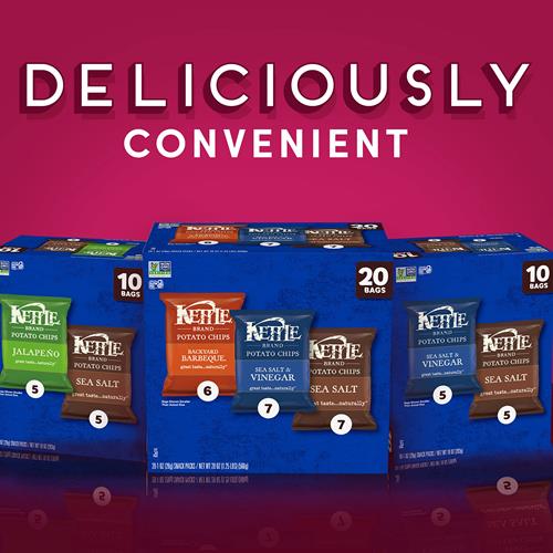 Kettle Brand Potato Chips Variety Pack, 1 Oz, 20 Ct