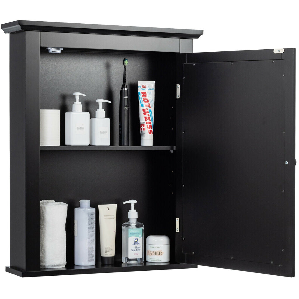 Bathroom Wall Mounted Storage Mirror Medicine