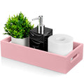 ALELION Pink Bathroom Basket for Organizing