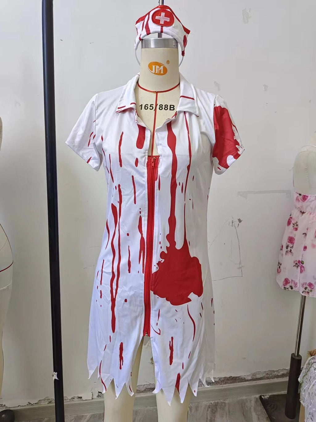 Women's Gothic Nurse Costume Dress