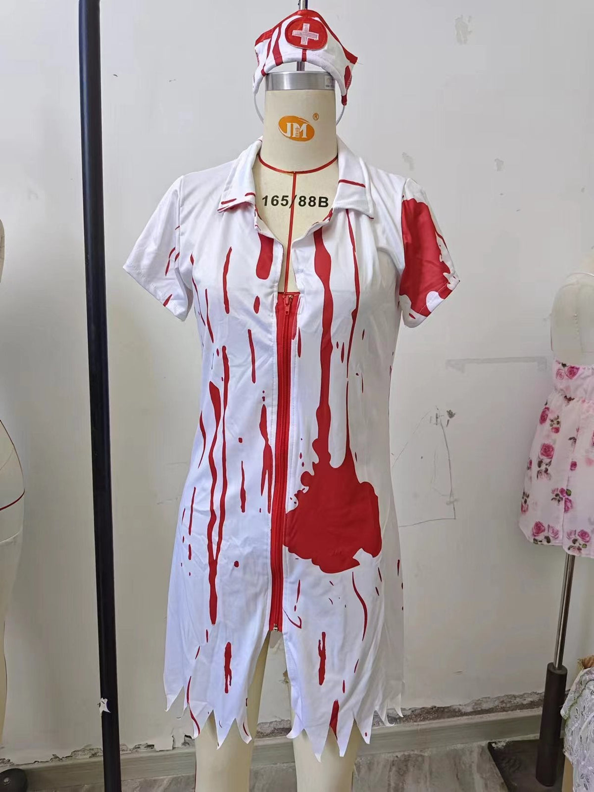 Women's Gothic Nurse Costume Dress