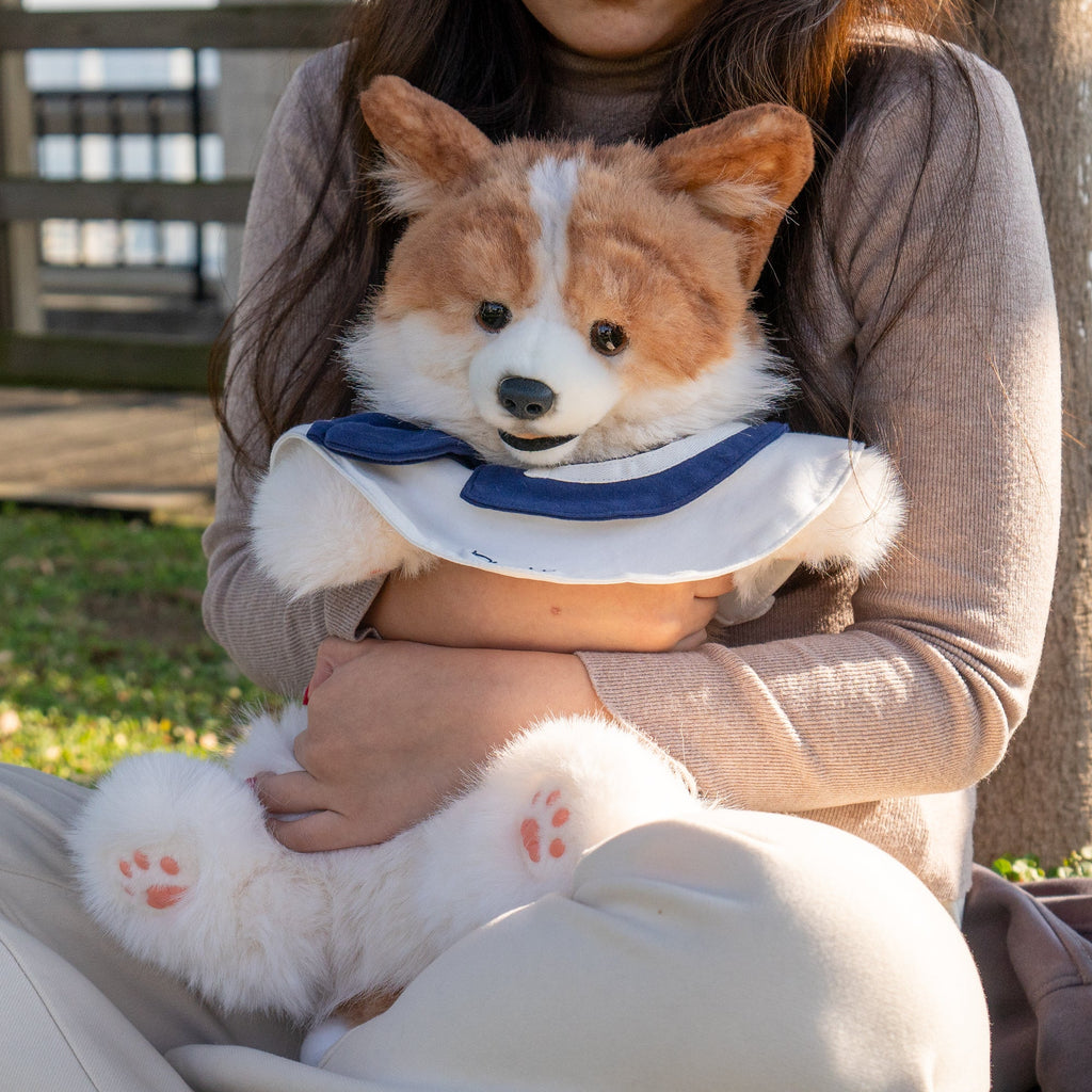 Plush Corgi Backpack with Detachable Straps