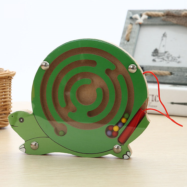 Children Magnetic Maze Toy Kids Wooden