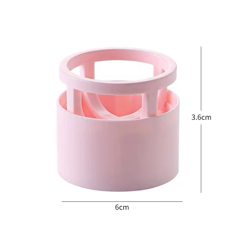 Heart-Pattern Makeup Sponge & Cosmetic Stand
