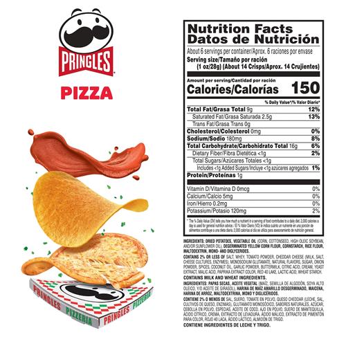 Pringles Potato Crisps Chips 5.5Oz 1 Can