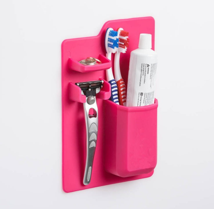 Multi-functional Silicone Toothbrush Holder Mighty Wall