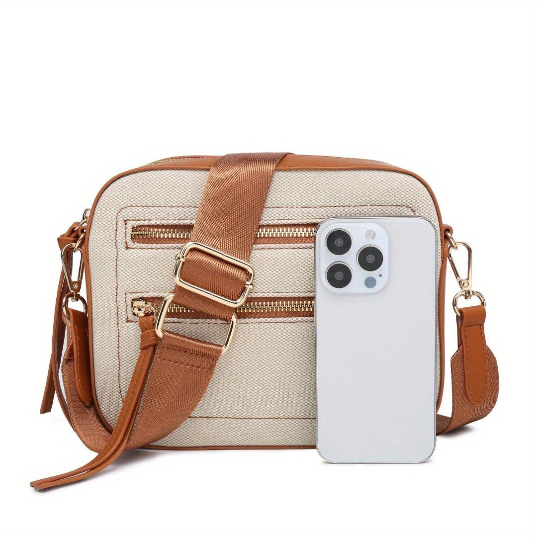 Small Color-Block Crossbody Purse