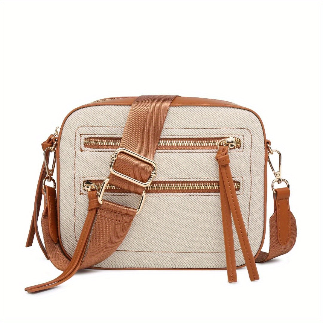 Small Color-Block Crossbody Purse