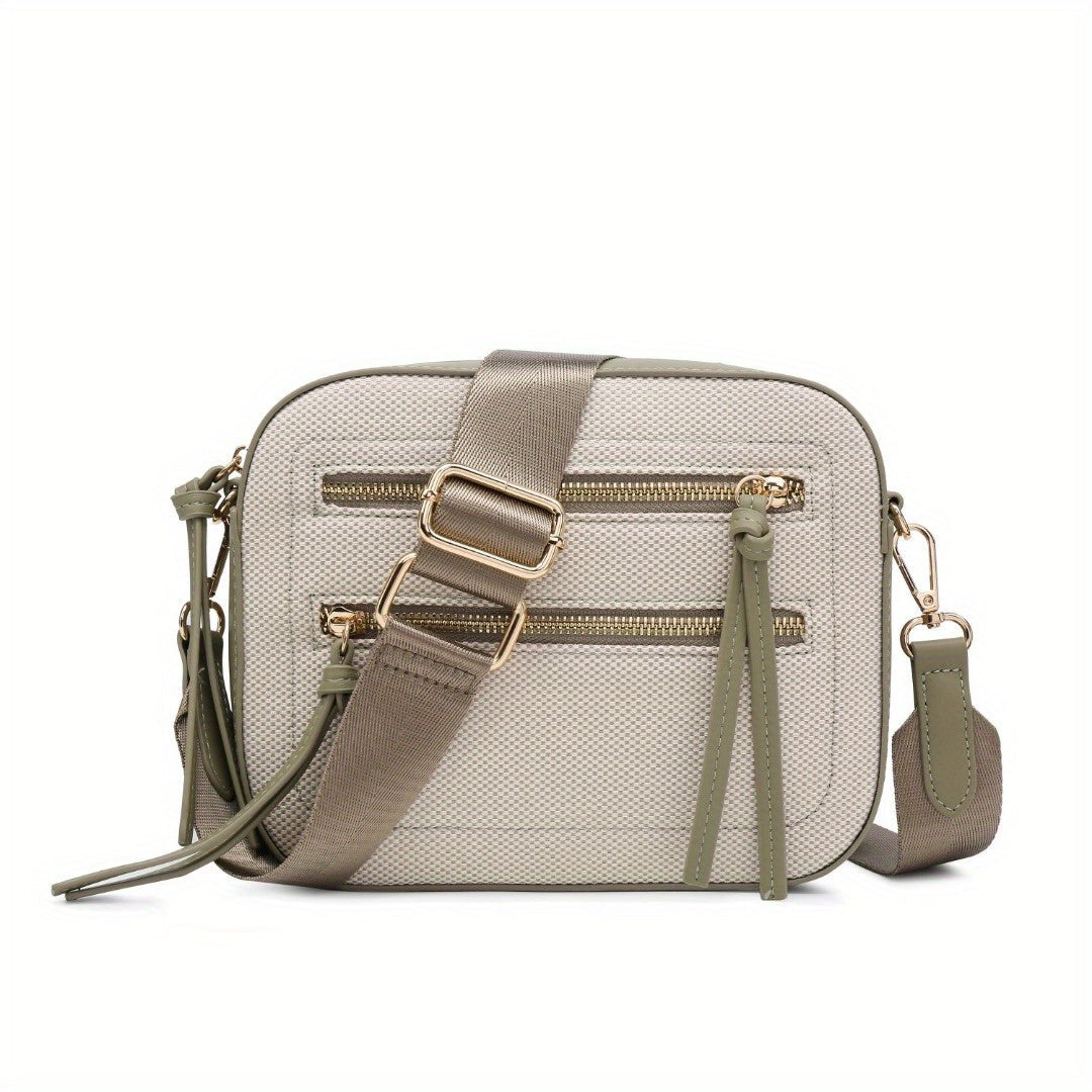 Small Color-Block Crossbody Purse