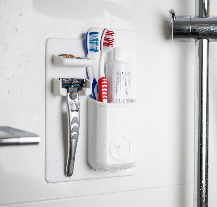 Multi-functional Silicone Toothbrush Holder Mighty Wall