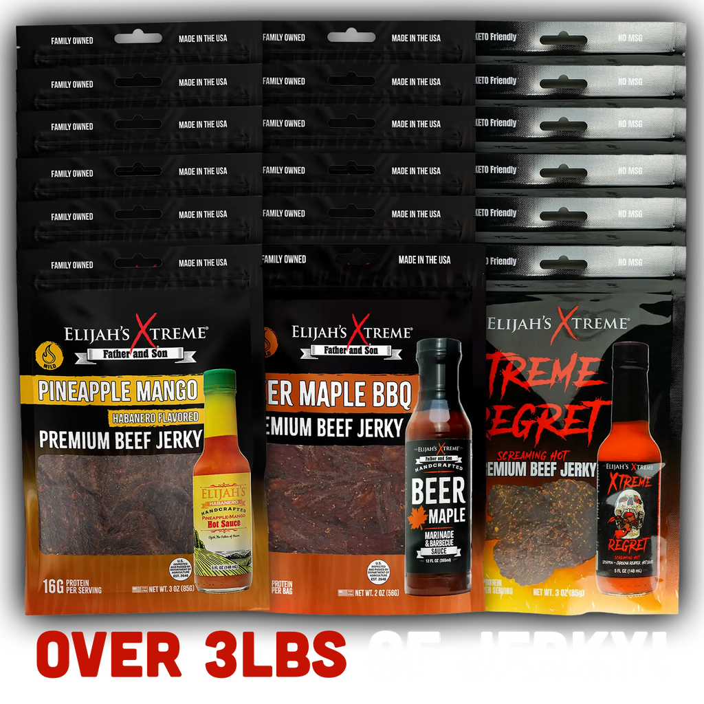 Elijah’s Xtreme Beef Jerky Bulk Trio 3lbs