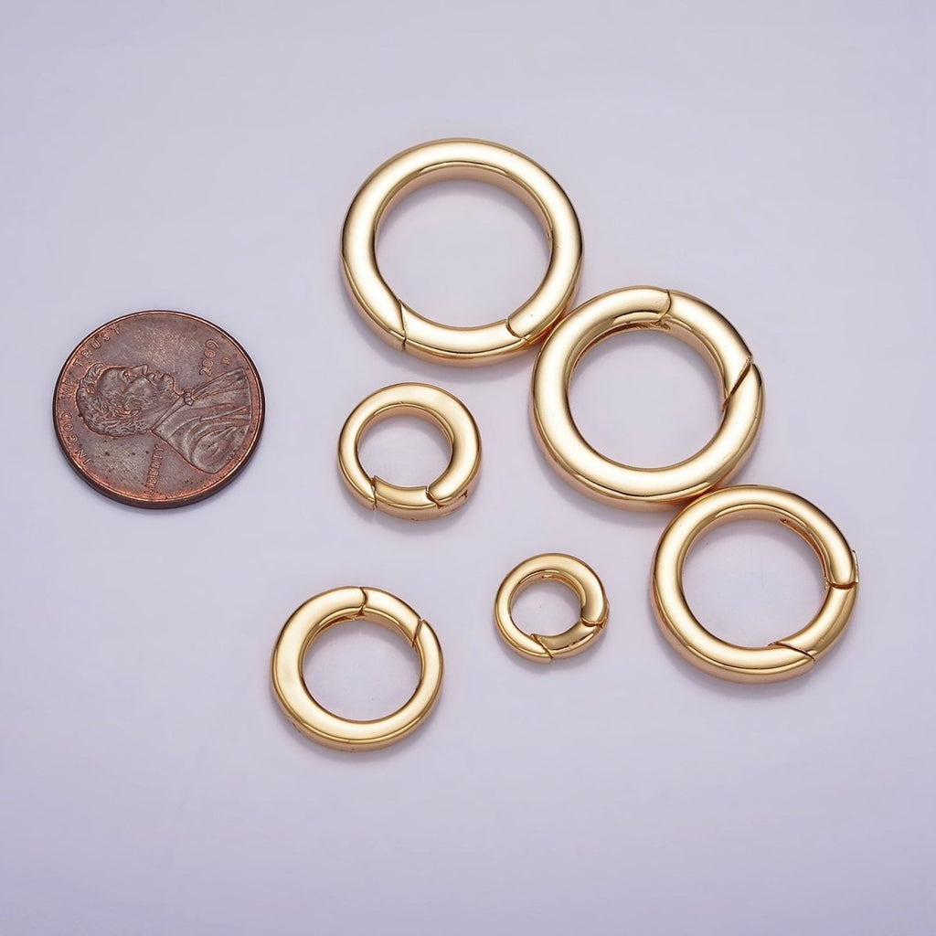 18K Gold Filled Push Gate Ring Z-492 - Z-497