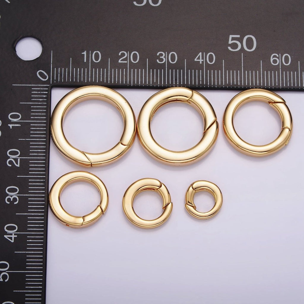 18K Gold Filled Push Gate Ring Z-492 - Z-497