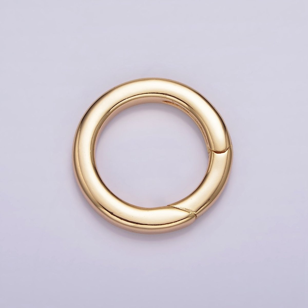 18K Gold Filled Push Gate Ring Charm Holder Bail for Charm Jewelry Kit Supplies For DIY Jewelry Making | Z-492 - Z-497