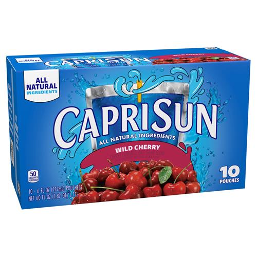 Capri Sun Wild Cherry Naturally Flavored 6 Fl Oz 10 Ct