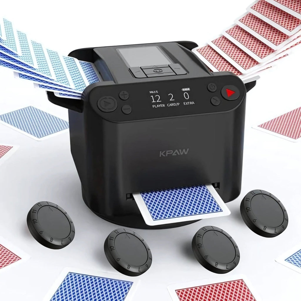 2-in-1 Automatic Card Shuffler & Dealer