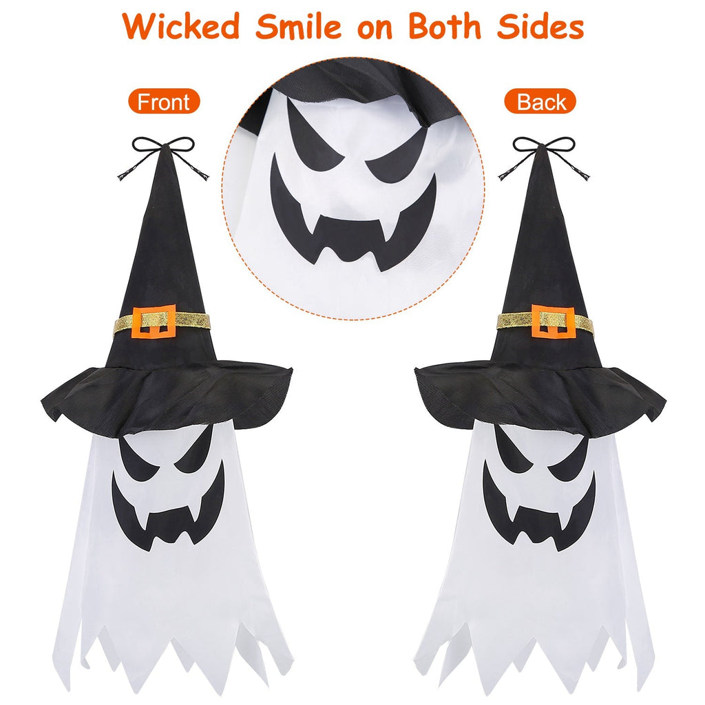 Ghost & Witch Hat Halloween String Lights, 11.6 ft