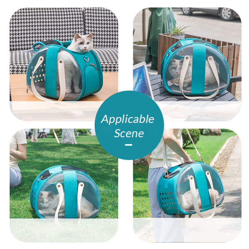 Double Fish Transparent Dog Bag Puppy