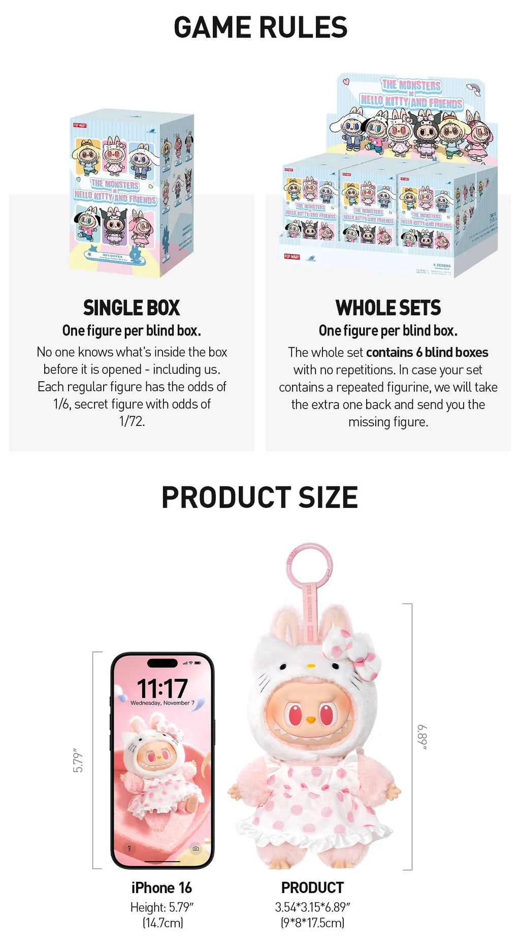Pop Mart Labubu x Sanrio Hello