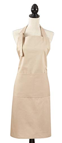 Fennco Styles Cuisine Denim Cooking Kitchen Cuisine 100% Cotton Full Sized Apron with Large Single Front Pocket