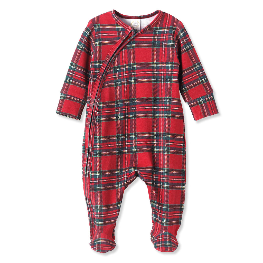 Christmas Tartan Matching Family Bamboo Pajamas