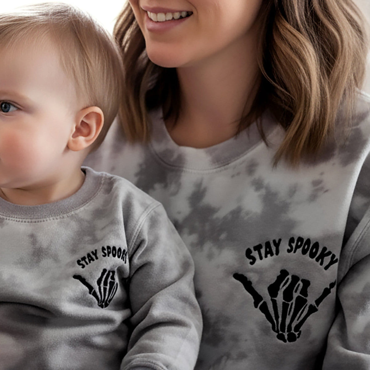 Stay Spooky Tie-Dye Family Halloween Outfits
