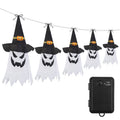 Ghost & Witch Hat Halloween String Lights, 11.6 ft
