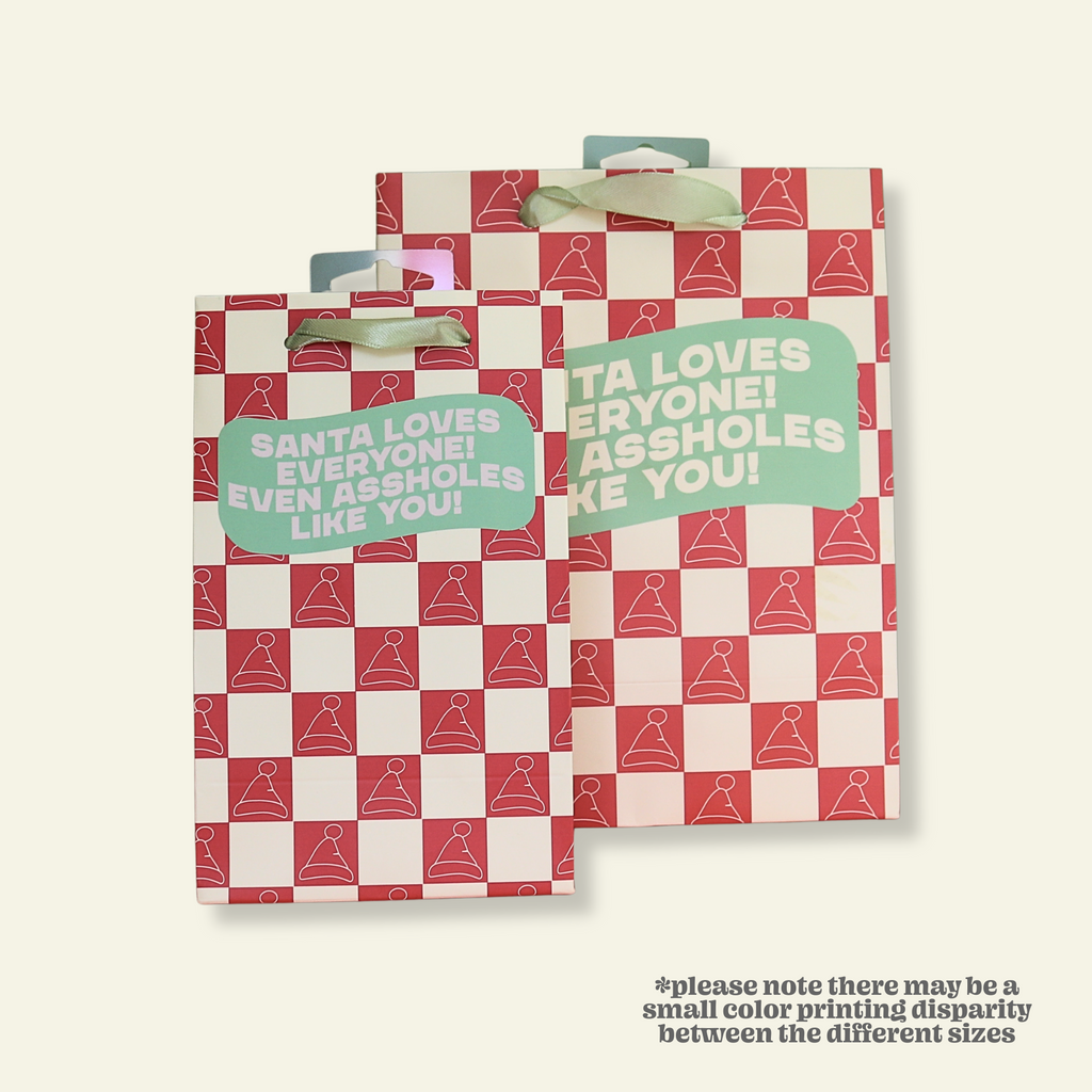 Santa Loves Everyone Christmas Gift Bag
