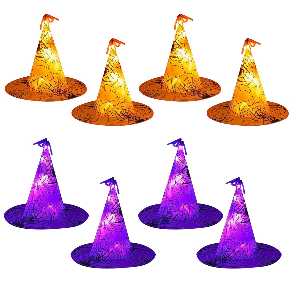 Witch Hat String Lights, 8 Hats, 13 ft