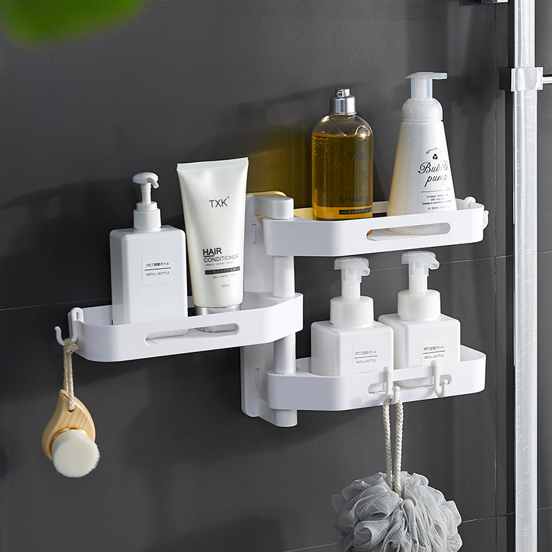 Rotating wall-mounted storage box kitchen bathroom
