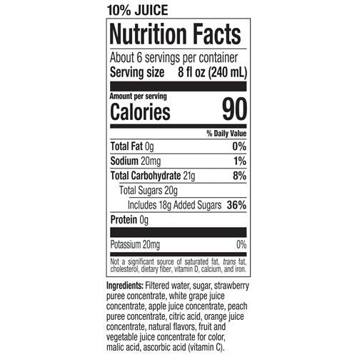 Tropicana Refreshers Strawberry Peach Juice Drink