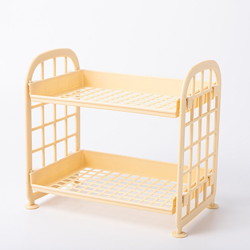 Double Storage Rack Kitchen Small Shelf