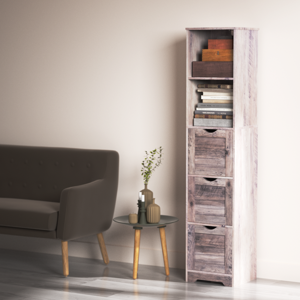 Bathroom Floor Cabinet with 3 Drawers