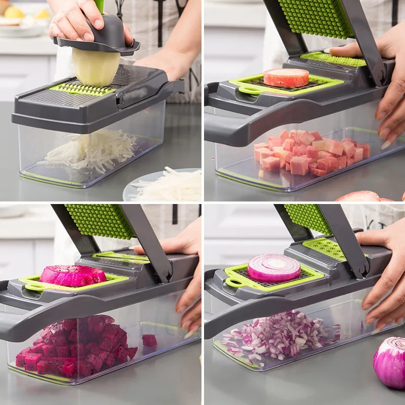 16-in-1 Vegetable Chopper, Slicer & Grater