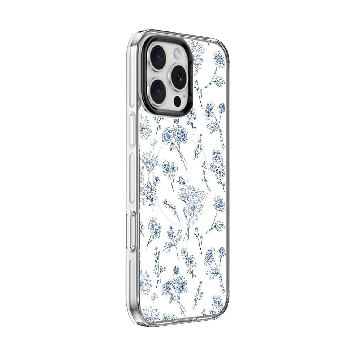 iPhone 16 Pro Case with Swappable Floral & Marble Designs - Wireless Charging | Inspire Series