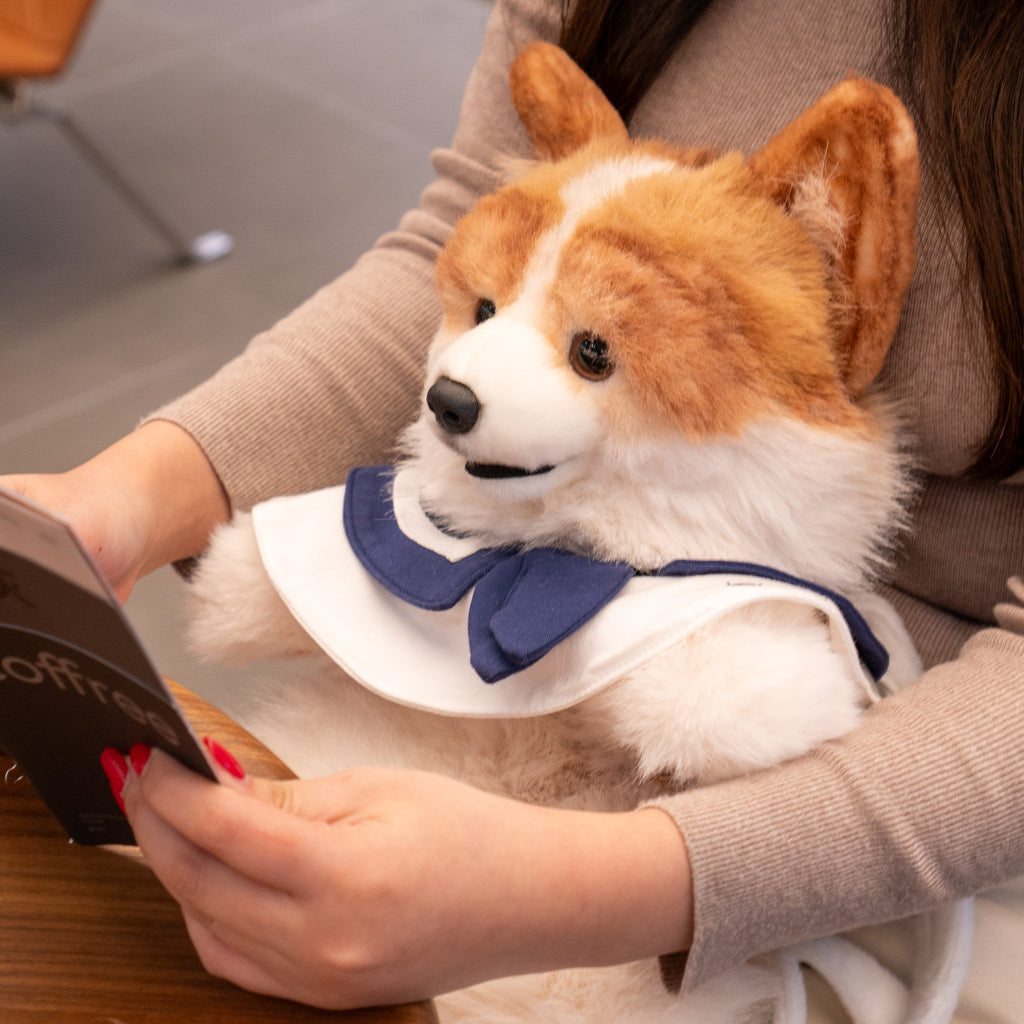 Plush Corgi Backpack with Detachable Straps