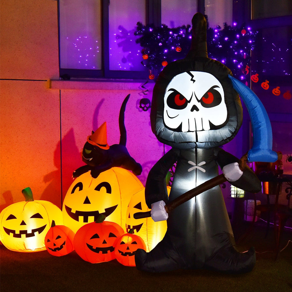 6-ft Light-Up Halloween Ghost Inflatable