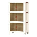 3-Piece Foldable Storage Bin Set with Front Doors