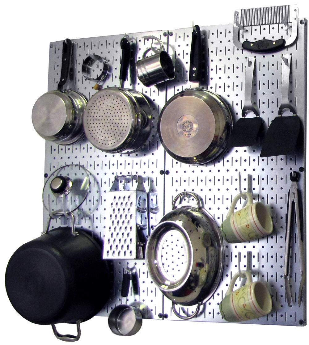 Kitchen Pegboard Organizer Kit Pots &