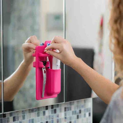 Multi-functional Silicone Toothbrush Holder Mighty Wall