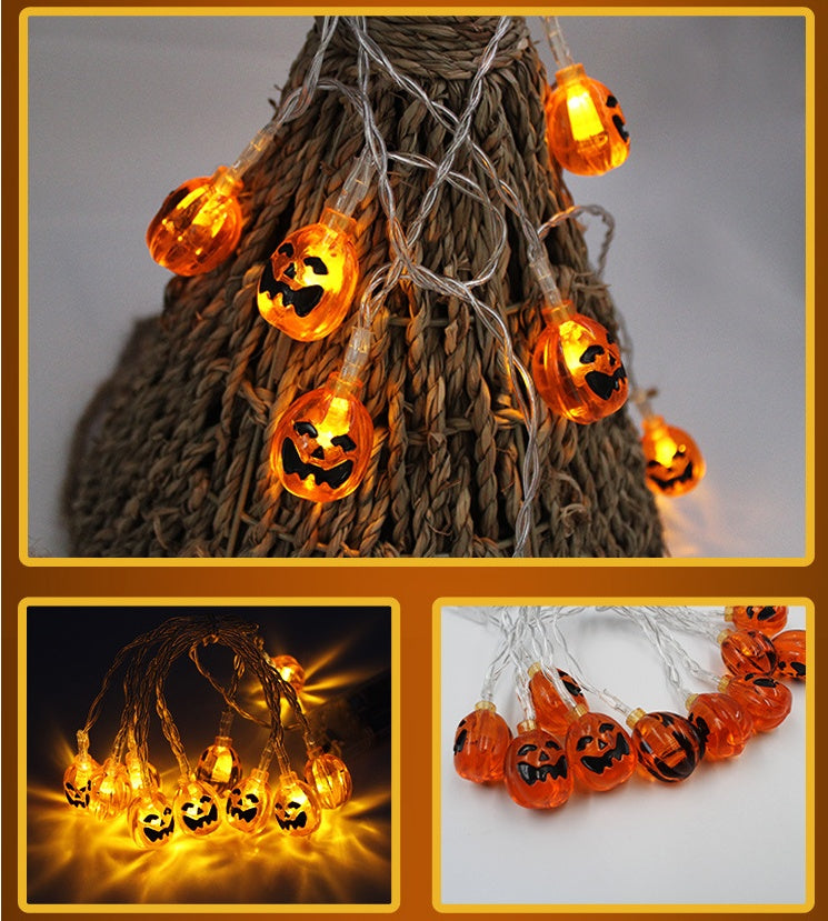 Halloween Lantern String Lights, 10 LEDs