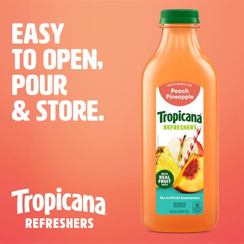 Tropicana Refreshers Peach Pineapple Juice Drink 46 Fl Oz
