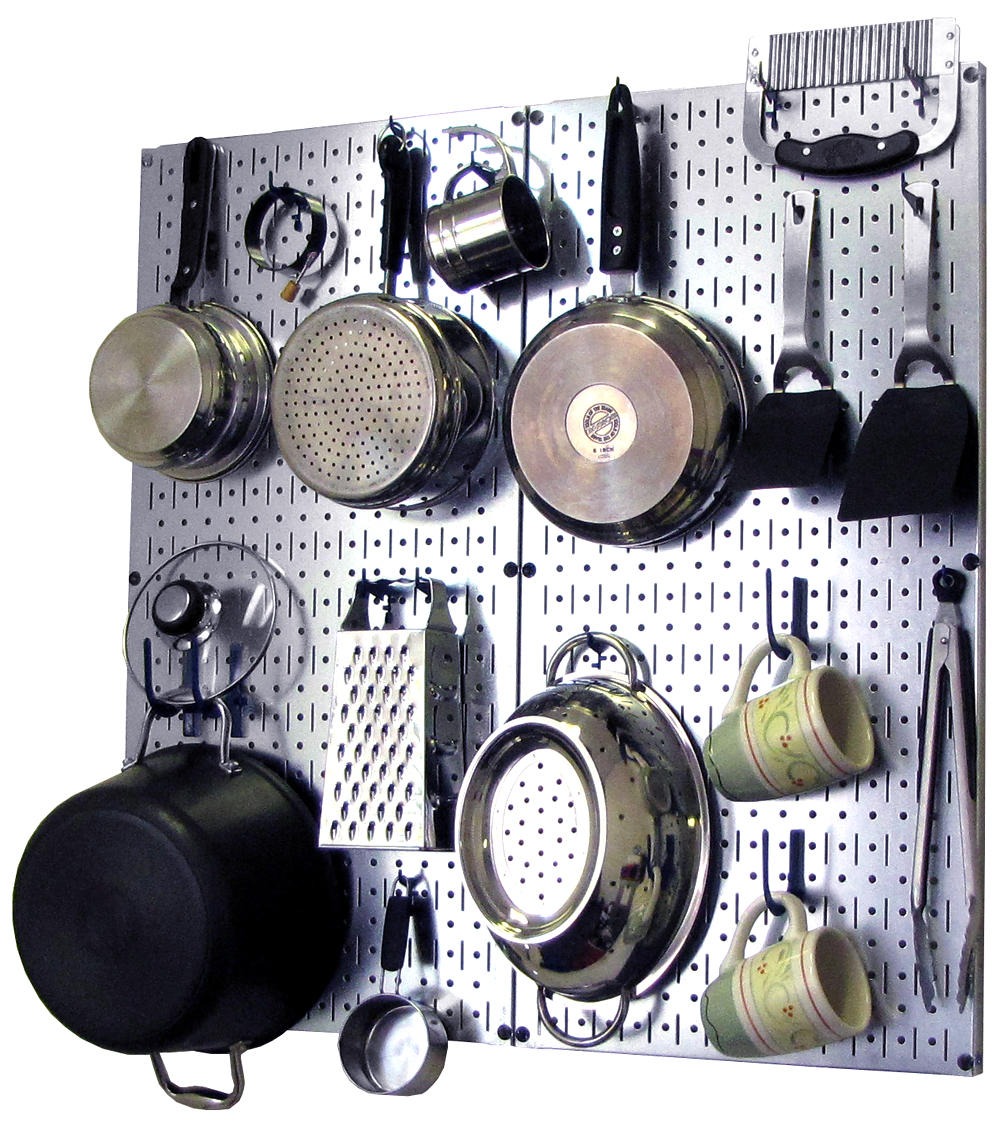 Kitchen Pegboard Organizer Kit Pots &