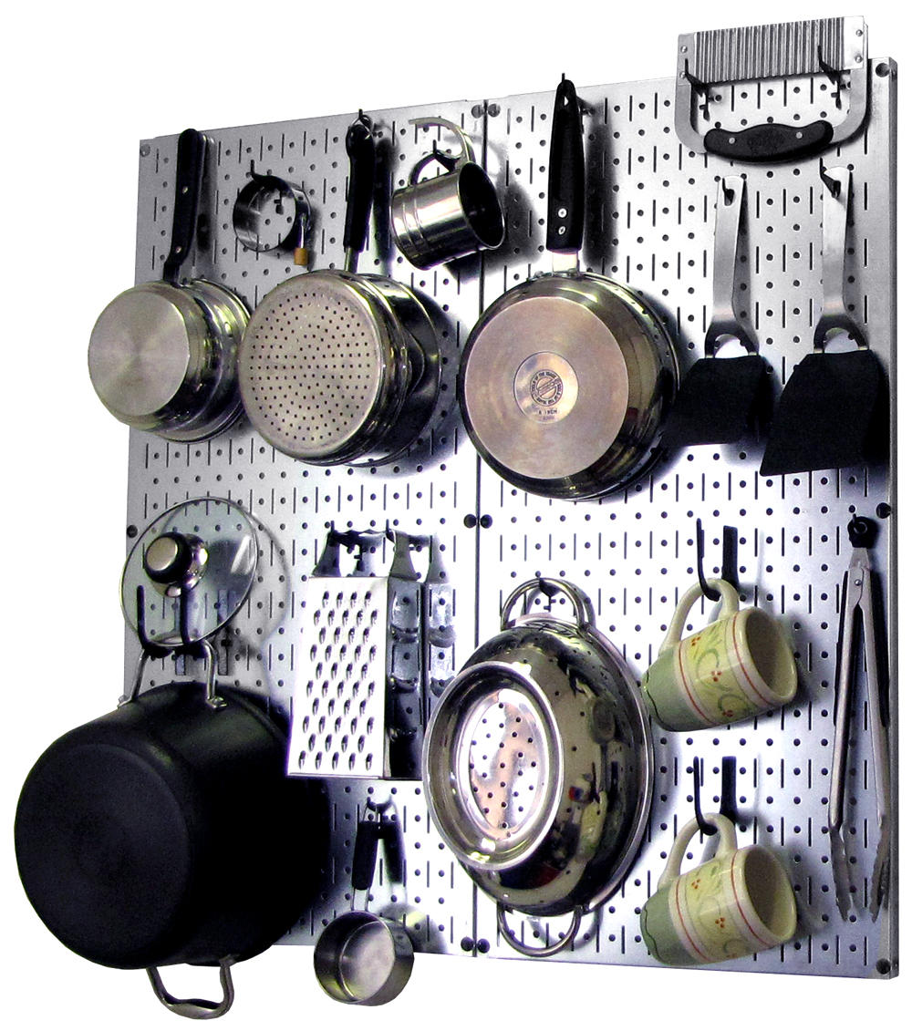 Kitchen Pegboard Organizer Kit Pots &