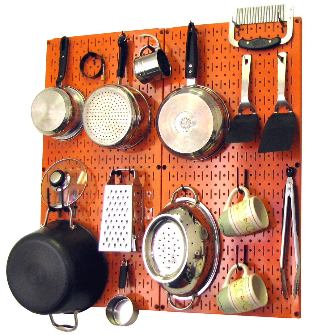 Kitchen Pegboard Organizer Kit Pots &
