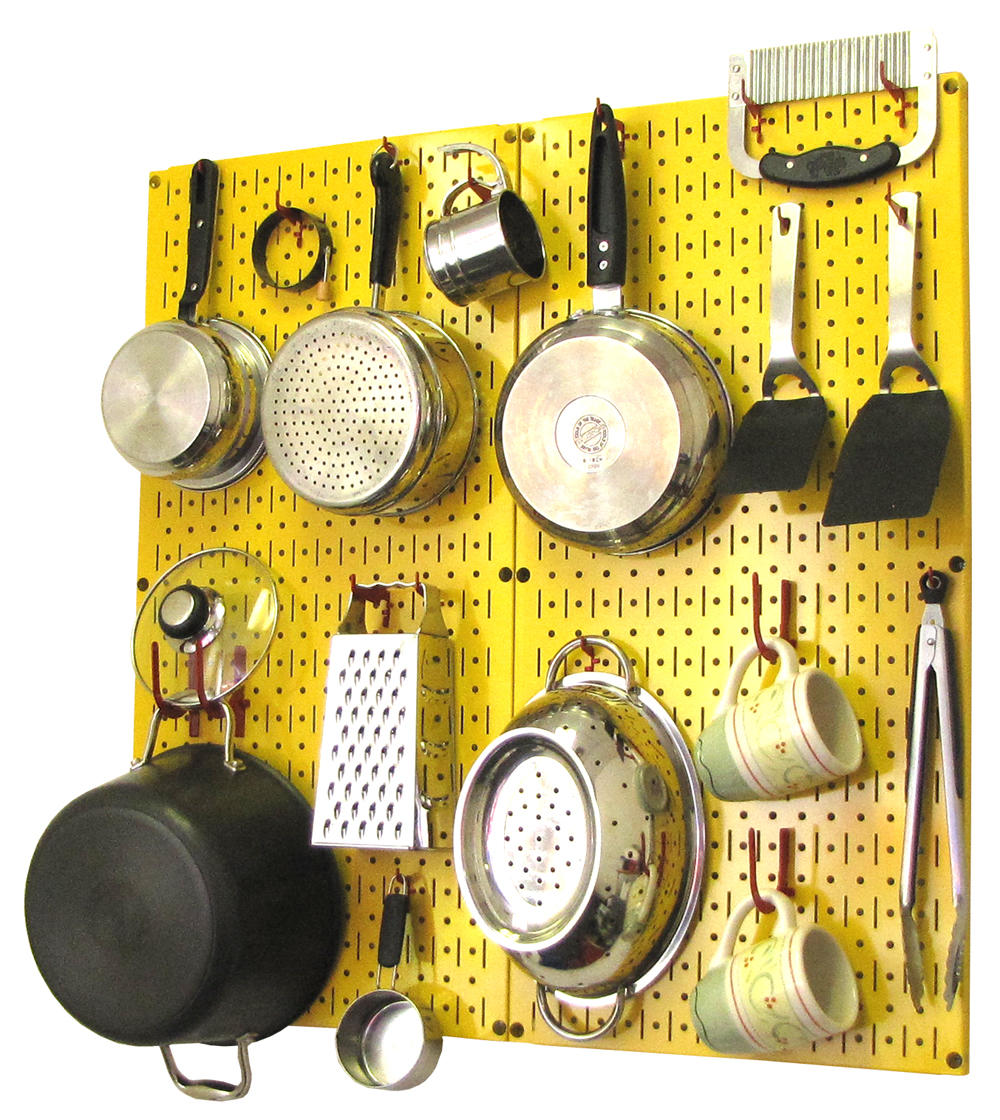 Kitchen Pegboard Organizer Kit Pots &