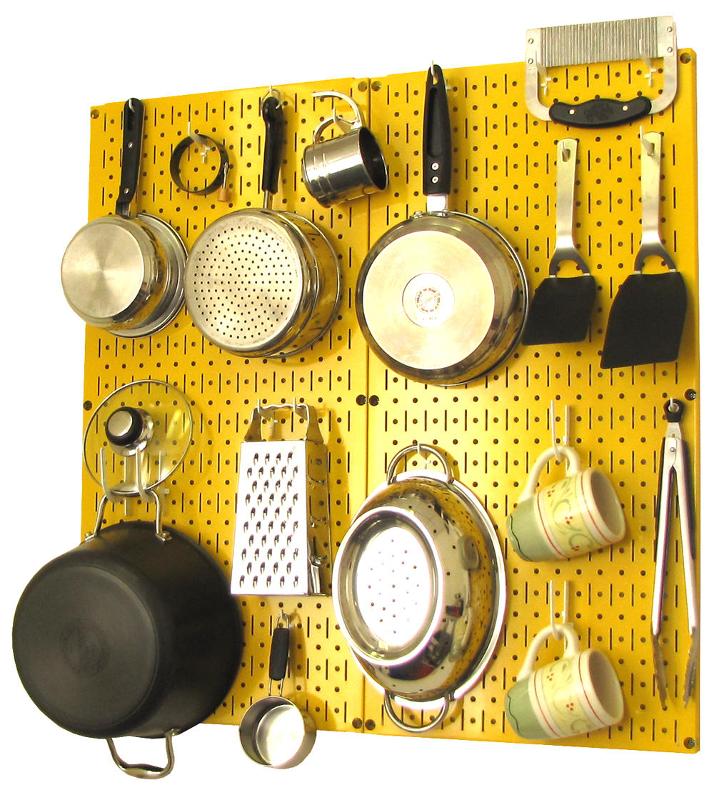 Kitchen Pegboard Organizer Kit Pots &