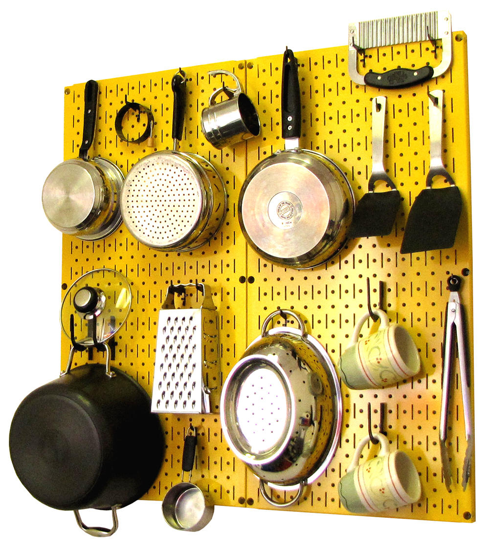 Kitchen Pegboard Organizer Kit Pots &